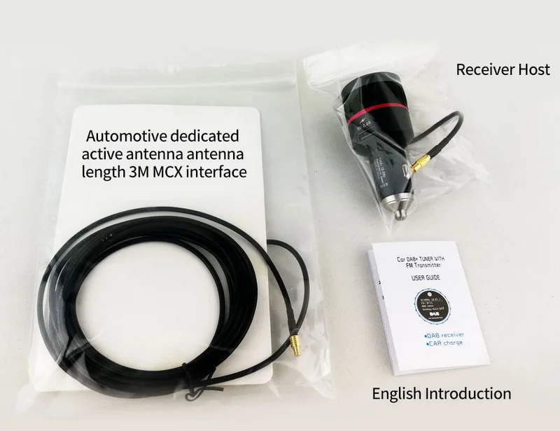 С 5 В 2.4A A USB часть тюнер приемник автомобильный DAB радио прикуриватель fm-передатчик с конвертером Plug-and-Play ручка