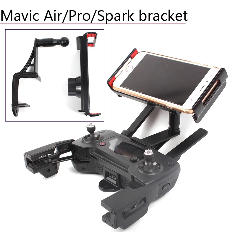 

Remote Control Holder bracket Phone Tablet Front bracket Holder drone parts red for DJI Spark Mavic Air Mavic Pro Platinum