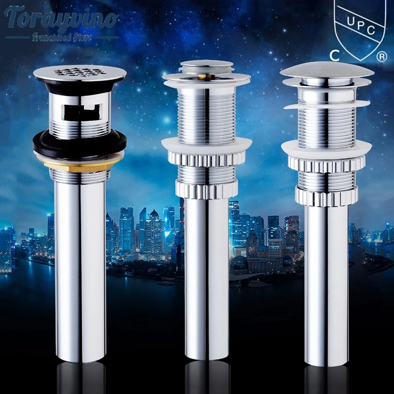 Bathroom Sink Drain Faucet Accessories Bathroom Vessel Brass Pop Up ...