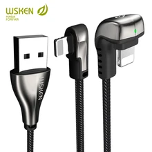 WSKEN 2.1A USB зарядное устройство кабель для iPhone XS MAX XR 8 7 6 6S Plus 5 iPad Mini Быстрая зарядка данных кабель для мобильного телефона провод шнур