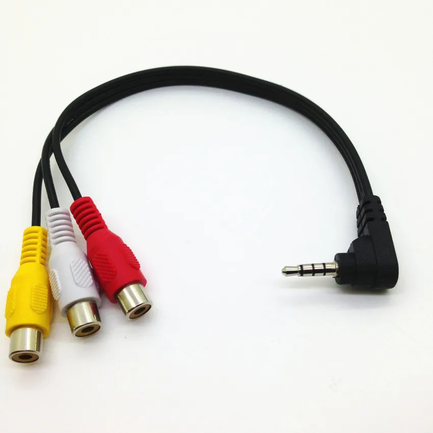 Оптовая продажа 100 шт./лот 3 5 мм мини AV штекер 3RCA гнездо M/F аудио видео кабель