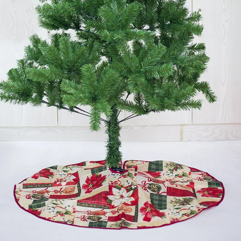 

Cartoon Printing Santa Claus Christmas Tree Skirt Christmas Tree Bottom Decoration Diameter 60cm / 90cm SA001
