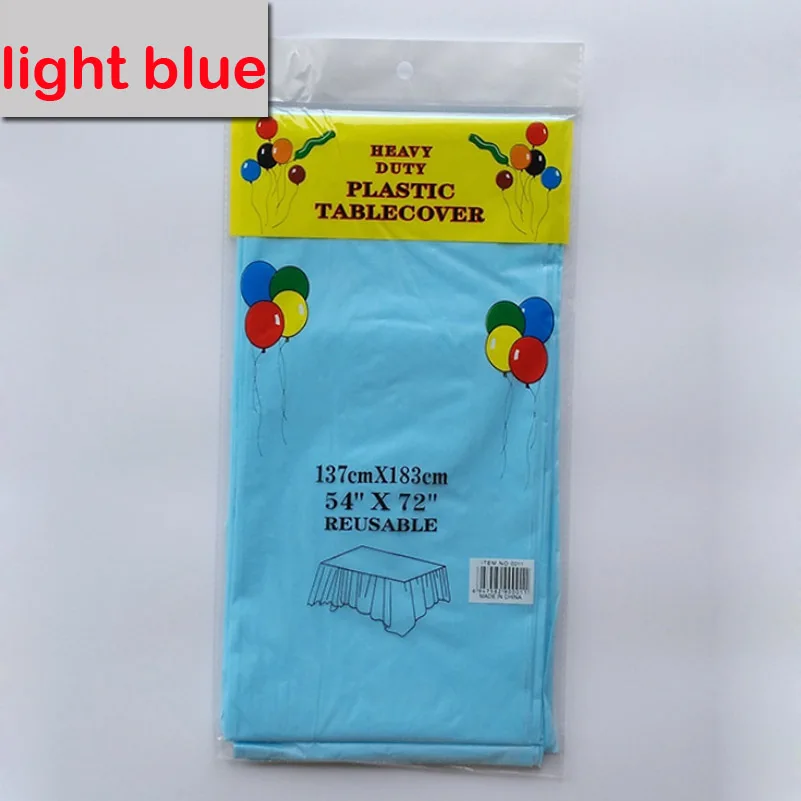 pure color tablecover 137x183cm -light blue