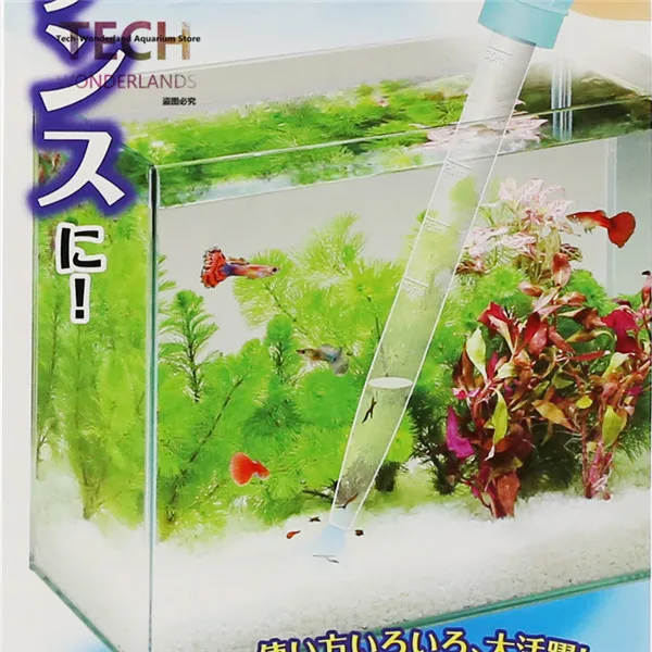 Manual water suction device for aquarium water exchange fish tank