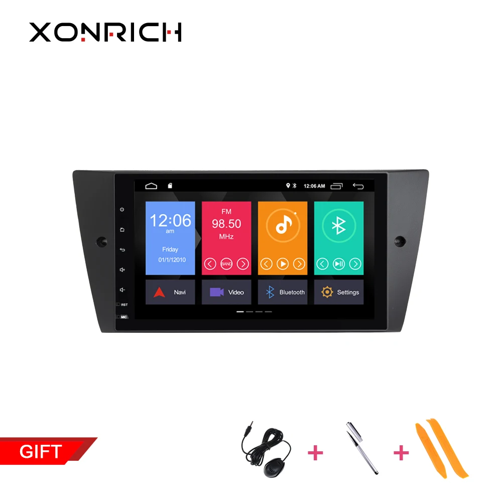 

Xonrich 2G RAM 1 Din Android 9.0 Car Multimedia DVD Player For BMW E90/E91/E92/E93 Navigation Radio 3 Series GPSAudio 2+32GB IPS