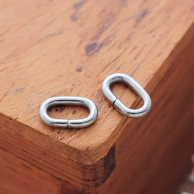 

Jewelry Accessories 100PCs Stainless Steel Open Oval Jump Ring Fit DIY 8mmx5mm