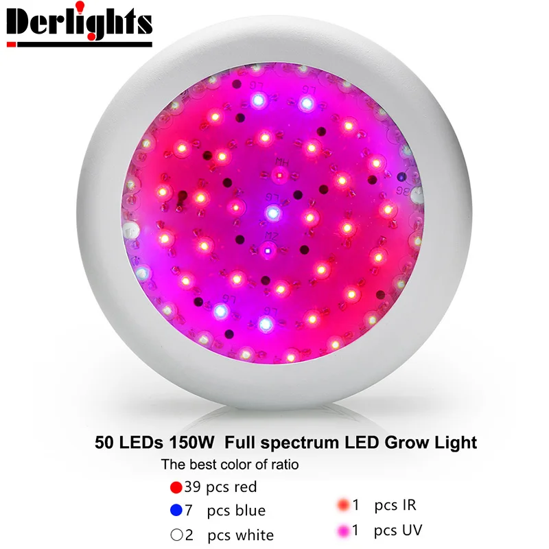 Светодиодная лампа для выращивания растений 150 Вт светодиодные фонари для комнатные для выращивания полный Specturm Led Крытый Growbox растений