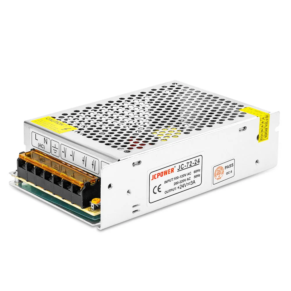 DC24V 1A/2A/3A/5A/10A/15A/20A/25A переключатель питания для RGBWWW CCTV светодиодные ленты адаптер питания AC110V-220V