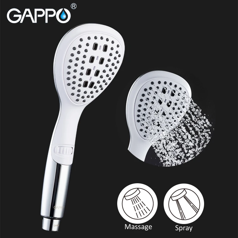 

GAPPO Shower Head bathroom rainfall shower head ABS water saving hand shower chrome High Pressure Boost Showerhead