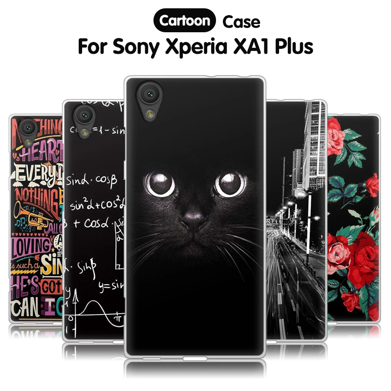 

EiiMoo For Sony Xperia XA1 Plus Case Cartoon Silicone Soft Back Cover For Sony Xperia XA1 Plus Dual Case For Sony XA1 Plus G3412