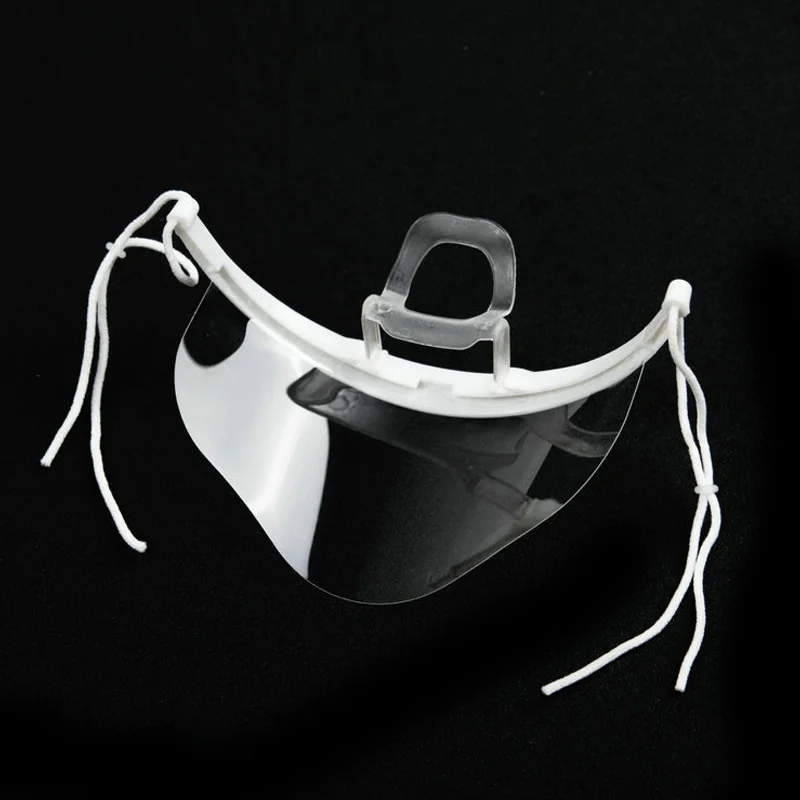 

10 Pcs/Set Transparent Catering Mask Plastic Health Care Hygienic Anti Fog Shield Mouth Cover Masks SN-Hot
