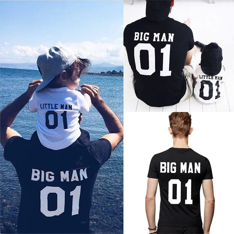 

Family Matching Outfits DADDY KID BABY Summer T-Shirt Cotton Short Sleeve T-shirt Cotton Clothes