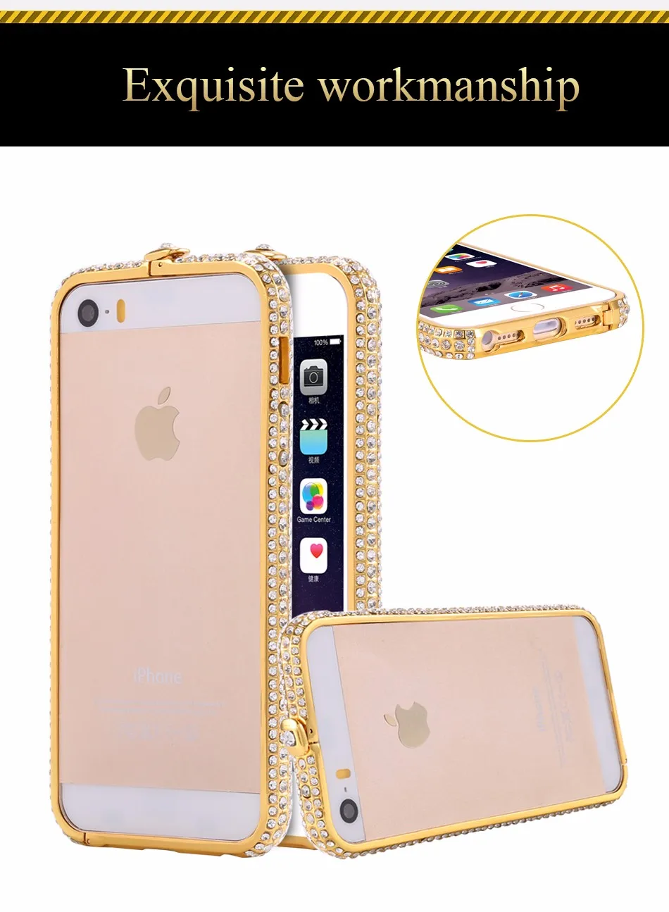 Bling Diamond Frame Bumber For Iphone 5 5S SE 1 (3)