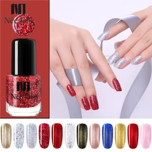 NEE JOLIE Блеск Мерцающий Блестящий лак для ногтей с блестками чистый цвет ногтей лак DIY маникюр Дизайн ногтей лак