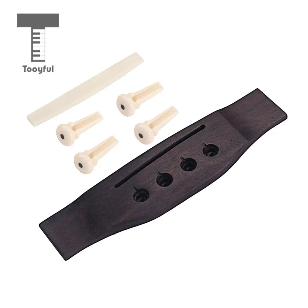 Replacement Rosewood Plastic Bridge Pins Saddle for Acoustic Electric Bass Guitar Parts