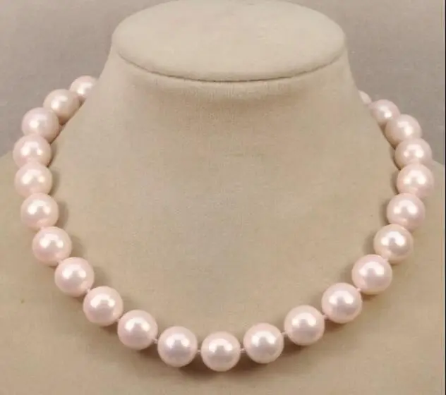 

Free Shipping >> New hot huge 10-11mm AAA+ natural south sea white pearl necklace 14k