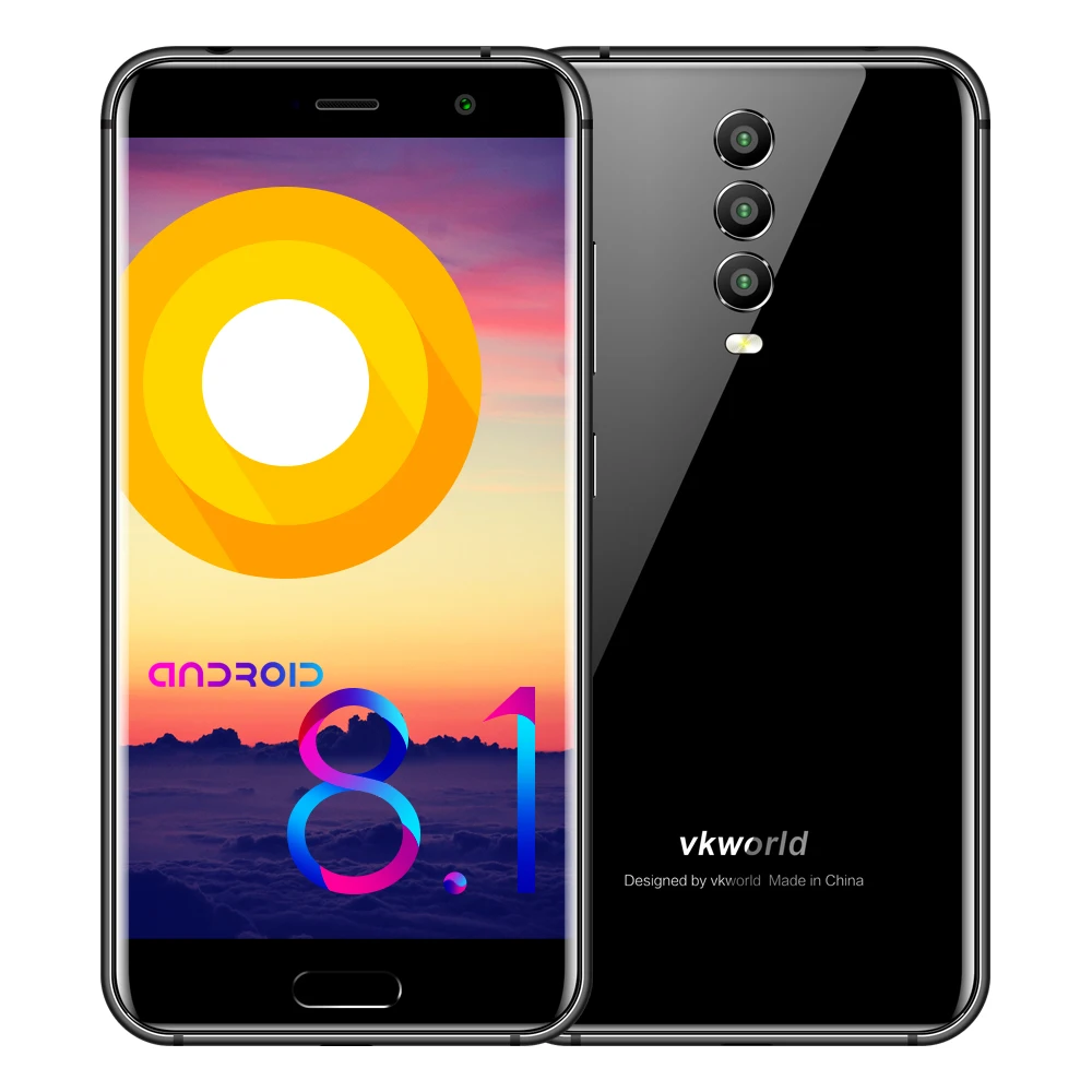 Vkworld K1, 5,2 МП, 3 камеры, смартфон, 1920 дюймов, 1080*8,1, Android 4040, Oreo, четыре ядра, 4 Гб+ 64 ГБ, быстрая зарядка, мобильный телефон, мАч