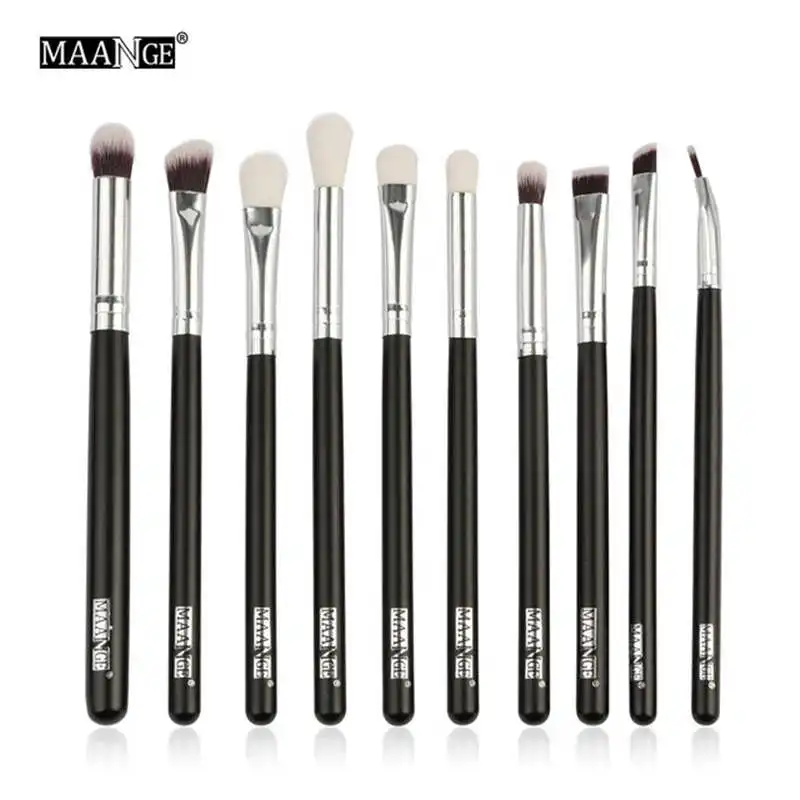 Professional 6 10pcs Eye Makeup Brushes Set Eye shadow Blending Shading