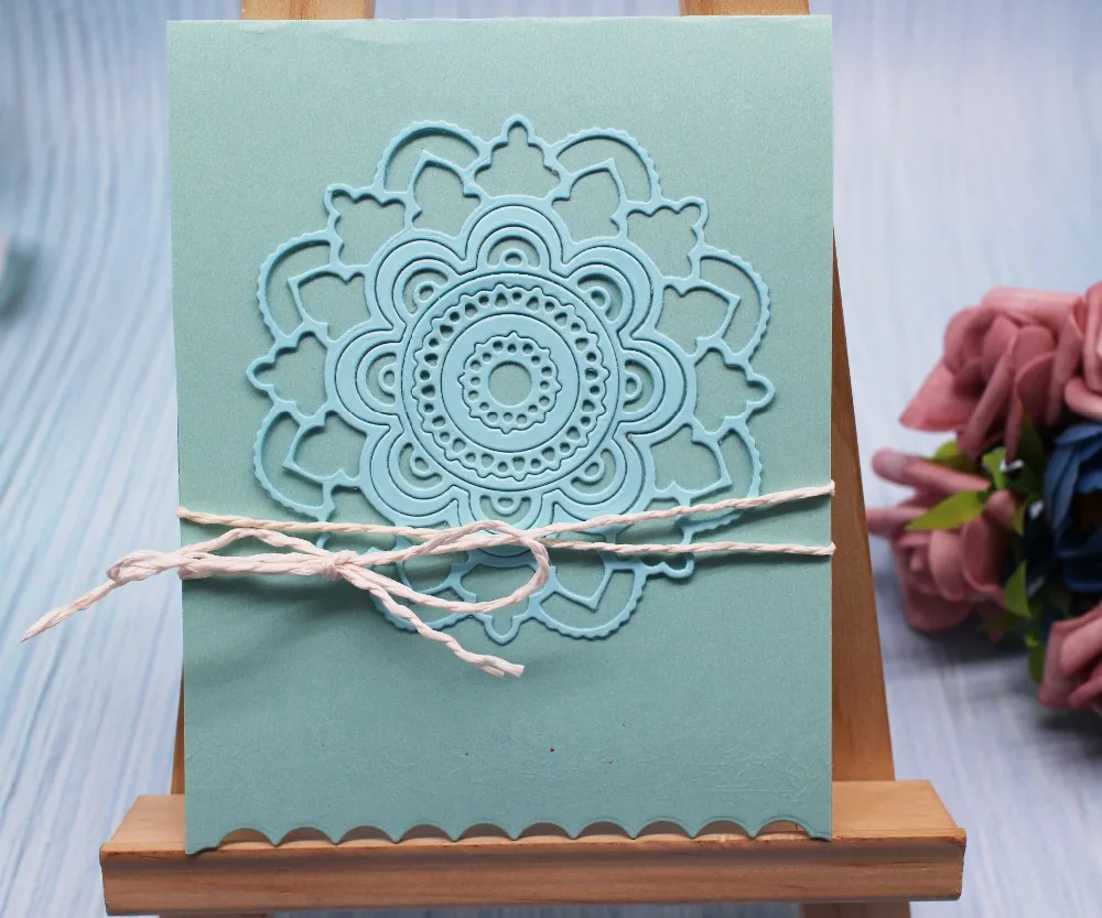 

Flower lace Cover metal steel cutting dies Hollow circle dies embossing mold for scrapbooking album card die cutting template