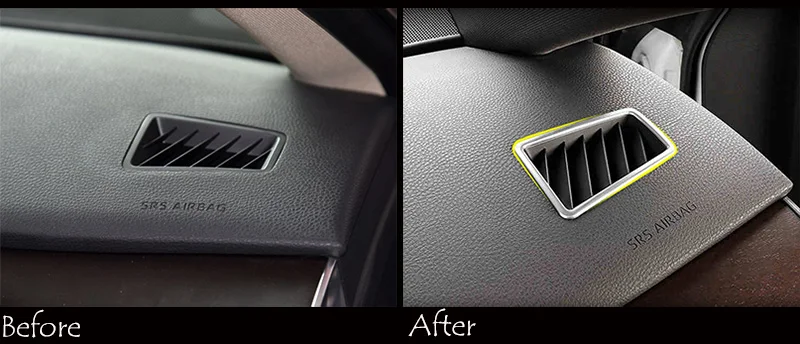 Автомобильная приборная панель A Pillar Air Outlet Vent Trim Frame Sticker Styling 2 шт./компл. для Toyota