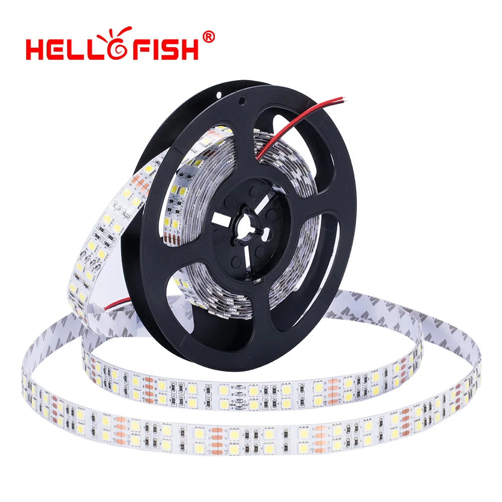 15mm Width 5m Double Row 5050 600 SMD High brightness RGB LED Strip 12V Flexible LED tape White Warm White Hello Fish 15mm Width 5m Double Row 5050 600 SMD High brightness RGB LED Strip 12V Flexible LED tape White Warm White Hello Fish