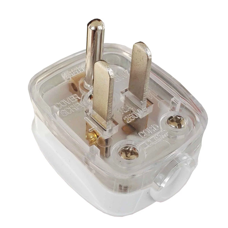 

5PCS 3 Pins US Plug 10Amp 250V Male Socket Electrical Wire Connect AC Power Adapter Detachable
