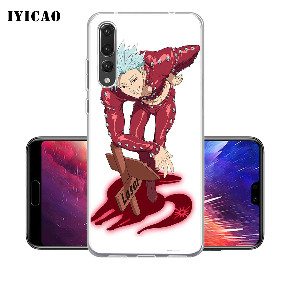 IYICAO аниме Nanatsu no Taizai Мягкий силиконовый чехол для телефона Huawei P30 P20 Pro P10 P9 P8 Lite P Smart