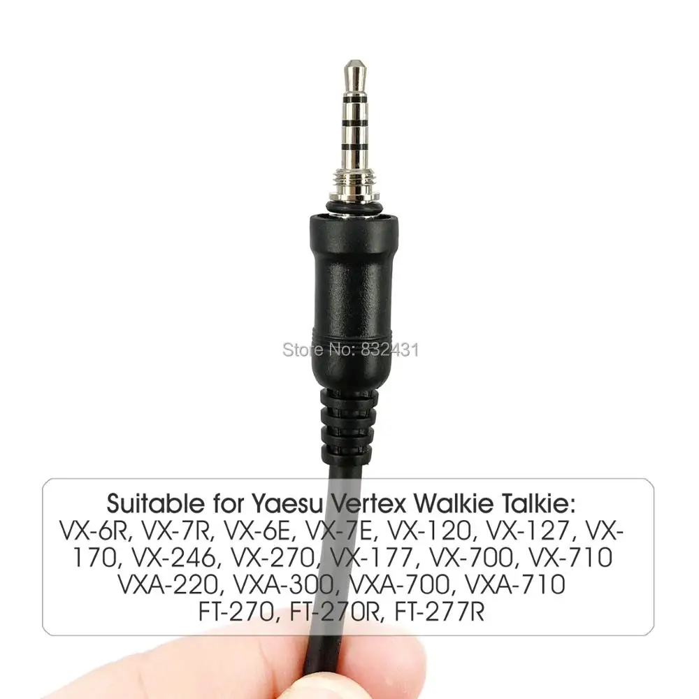 PTT Handheld Microphone for Yaesu Vertex VX-6R VX-7R Walkie Talkie 8