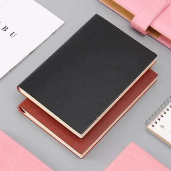 

Leather Notebook A5 Classic Notepad Business Logo Enterprise Custom Name Imprint Gift Soft Face Book