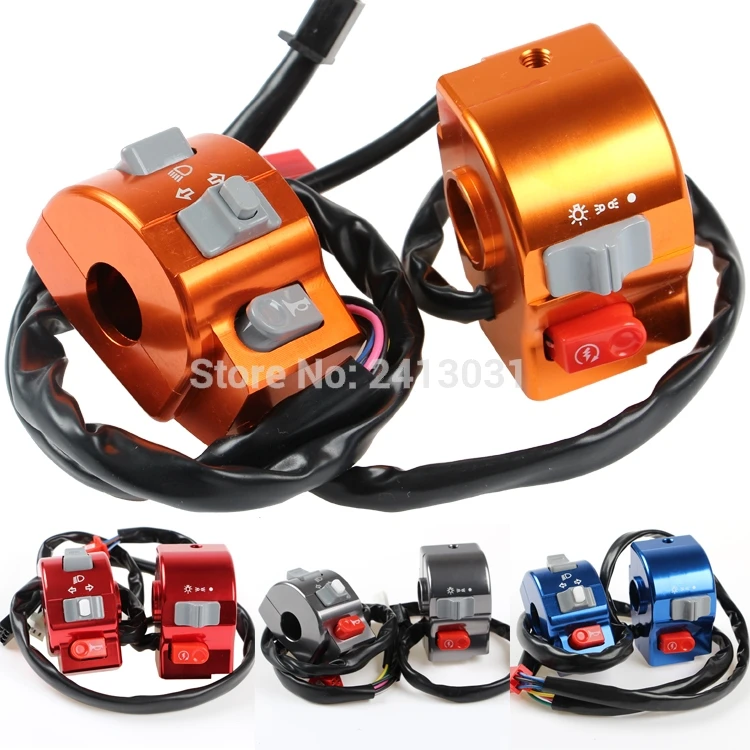 

CNC 7/8" 22mm Electric Motorcycle Scooter Handlebar Control Light Horn Switch Universal For Yamaha RSZ /SMAX /BWS 125