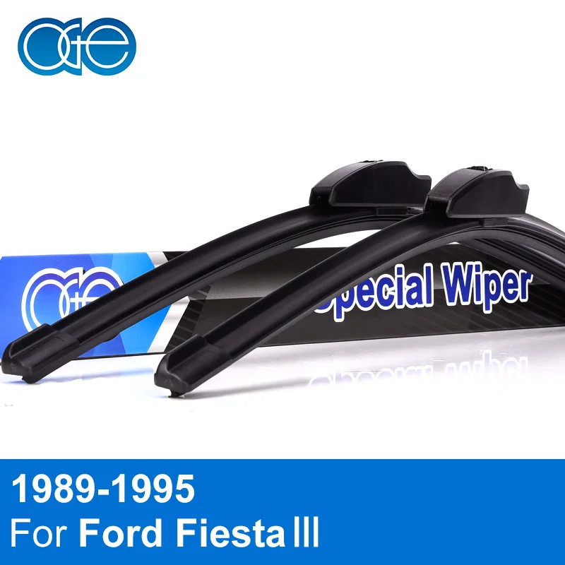 OGE Front And Rear Wiper Blades For Ford Fiesta 3 1989 1995 Pair 19"&19" Natural Rubber