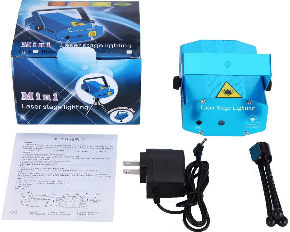 

Rasha Mini LED Laser Pointer Disco Stage Light Party Pattern Lighting Projector 150mW RG Laser Projector Light