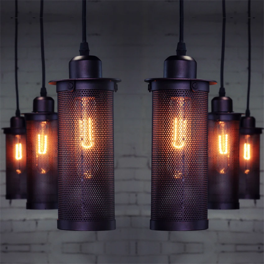 

Retro light iron chandelier bedroom dining room chandelier living room study chandelier decoration