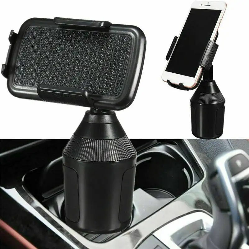 

Adjustable Car Cup Holder 360 Degree Black Portable Stand Cradle Mount Clip For Cell Phone/ GPS Universal Fit for iPhone/Samsung
