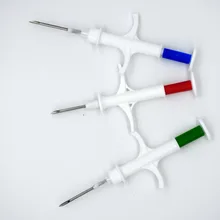 1,4*8 60 шт./лот FDX-B ISO11784/785 RFID Id инжектор ПЭТ стеклянная бирка микрочип шприц для животных чип Свинья Корова Крупный рогатый скот лошадь собака