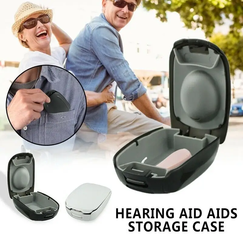 Чехол для слухового аппарата, жесткая маленькая коробка для хранения для BTE, ITC, CIC, защитная коробка для наушников, держатель