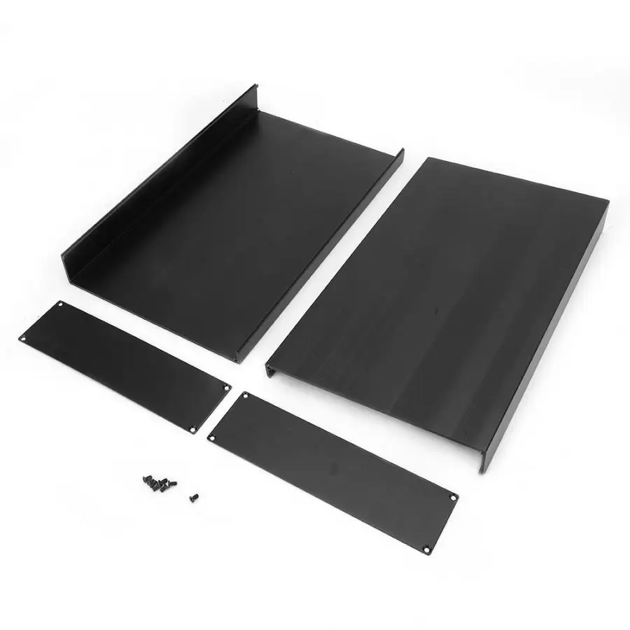 

Quality Circuit Board PCB Instrument Aluminum Cooling Box Electronic Project Enclosure Case DIY Aluminum Box