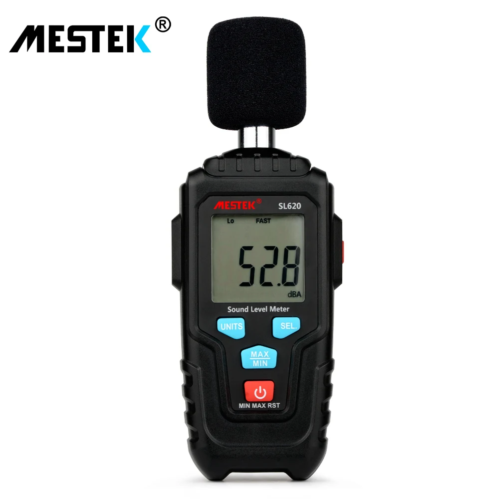 

MESTEK Sound Level Meter Decibel Logger Noise Audio Detector Digital Diagnostic-tool Microphone 30~135dB Fast/Slow Selection