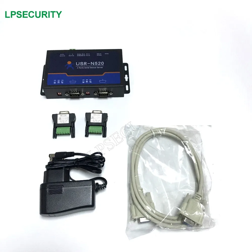 

DC 5~36V & RS485 terminal power supply USR-N520 Serial Device Server-LAN Ethernet to RS232 RS485 RS422 Converter