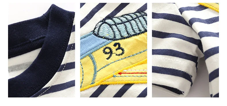2017 New Brand top quality kids clothing summer boys short sleeve O-neck t shirt Cotton embroidery cartoon striped tee tops HTB1ldkoQFXXXXaWXXXXq6xXFXXXb - 2017 New Brand top quality kids clothing summer boys short sleeve O-neck t shirt Cotton embroidery cartoon striped tee tops