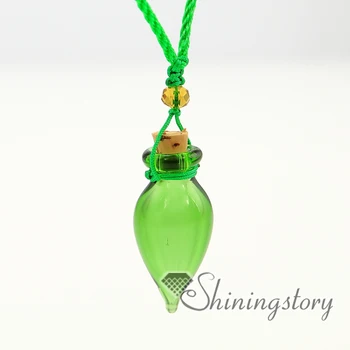 

cone wholesale diffuser necklace perfume necklace essential oil necklaces glass vial pendant Perfume bottle