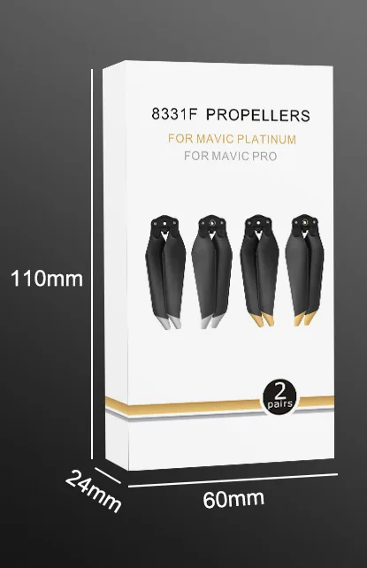 4 пары 8 шт. быстросъемные пропеллеры для Mavic Pro Platinum 8331 с низким уровнем шума