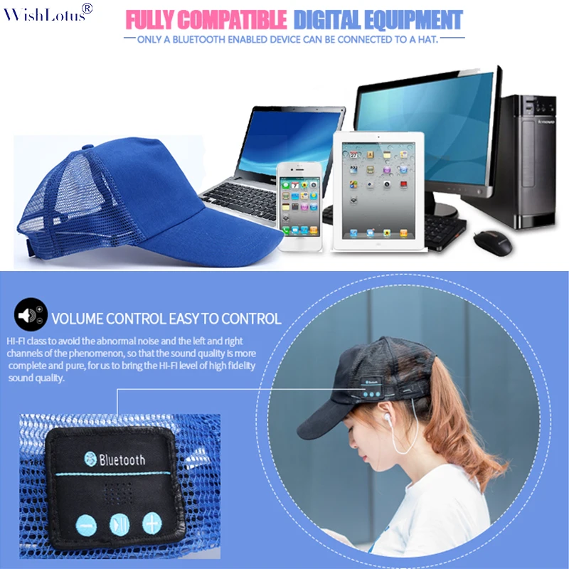 earphone headphone Bluetooth cap  (16)