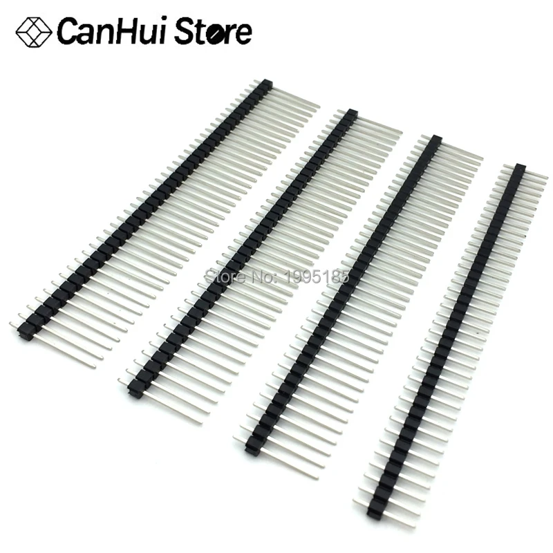 10PCS Single Double Row Male 1x40P/2x40P 2.54mm Height Long Breakable ...