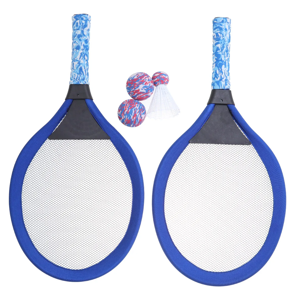 

1 Pair Children's Tennis Racket Oval Shape Tennis Tools for Outdoor Sports Beach