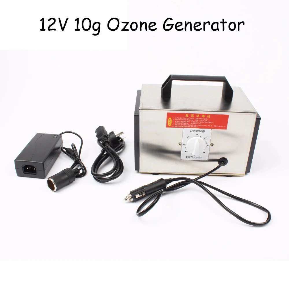 12V 10g Ozone Generator Car Purifier AUTO Air Cleaner home ozone disinfection Sterilizer Portable Ozoner With Timing Switch