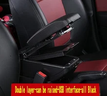 Автомобиля подлокотник коробка для хранения для Renault/Opel Ford/Тойота центр консоли вращающийся подлокотник