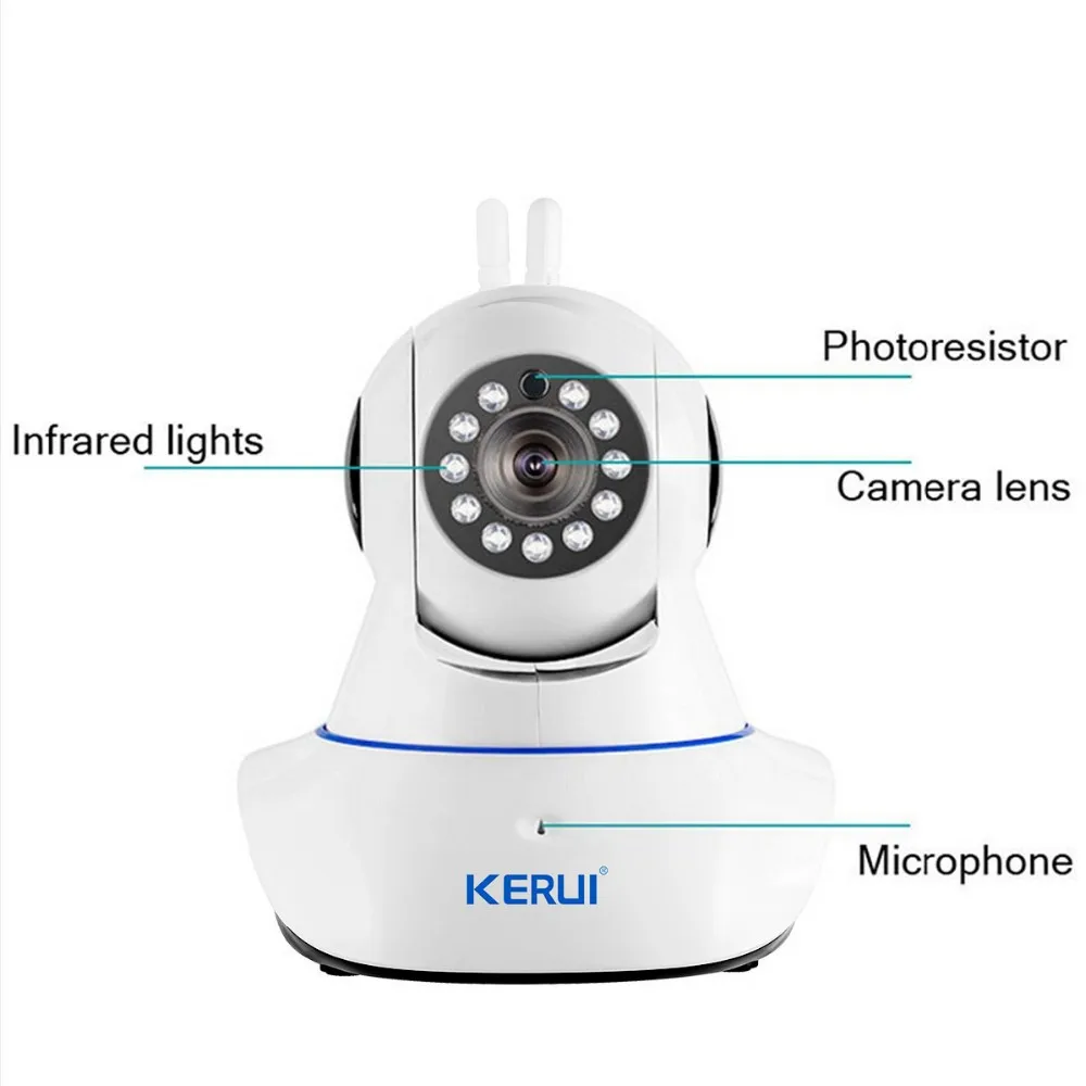 Новейший Kerui K52 4,3 дюймовый сенсорный экран Беспроводная охранная сигнализация wifi GSM сигнализация Система управления приложением уличная камера умная розетка
