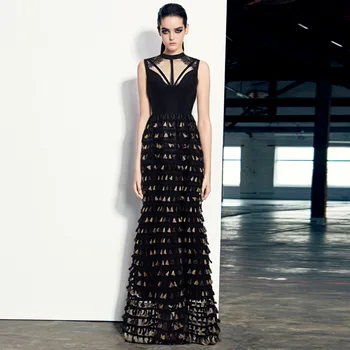 

2019 Spring Dress Elegant Celebrity Backless Sexy O Neck Women Sleeveless Hollow Out Night Club Body con Party Dresses Wholesale