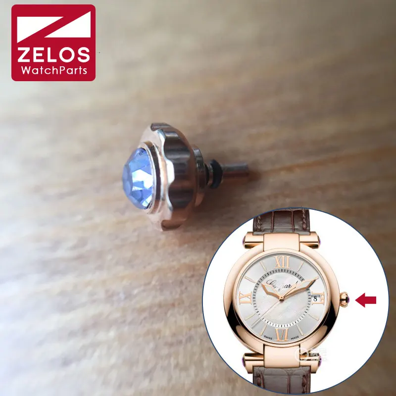 5.5mm*3.0mm tube waterproof Sapphire Crystal watch crown for Chopard